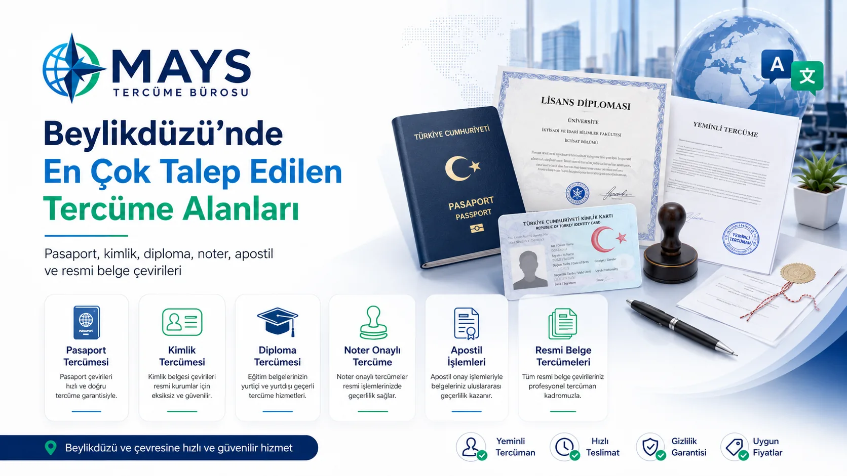 Beylikdüzü hukuki ticari akademik ve teknik tercüme