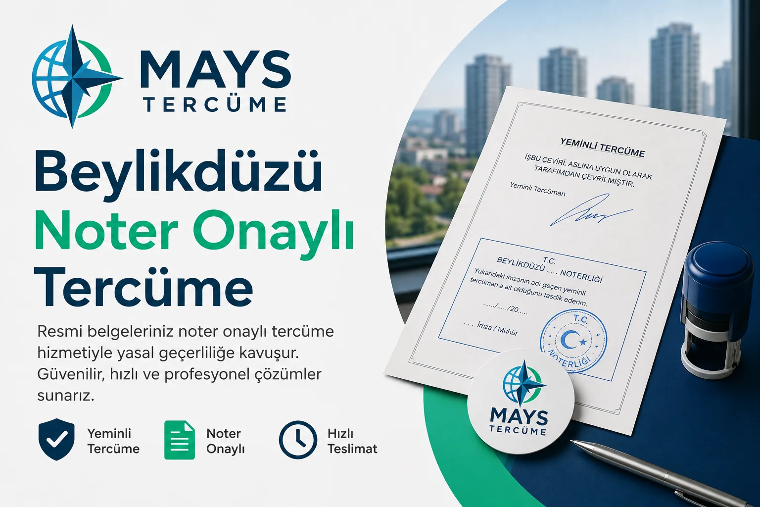 Beylikdüzü noter onaylı tercüme