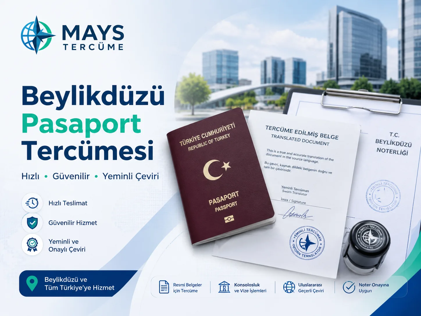 Beylikdüzü pasaport tercümesi