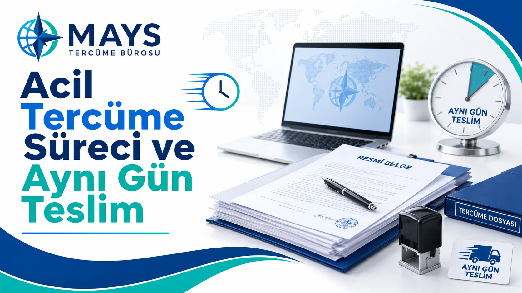 Acil tercüme süreci ve aynı gün teslim planlaması