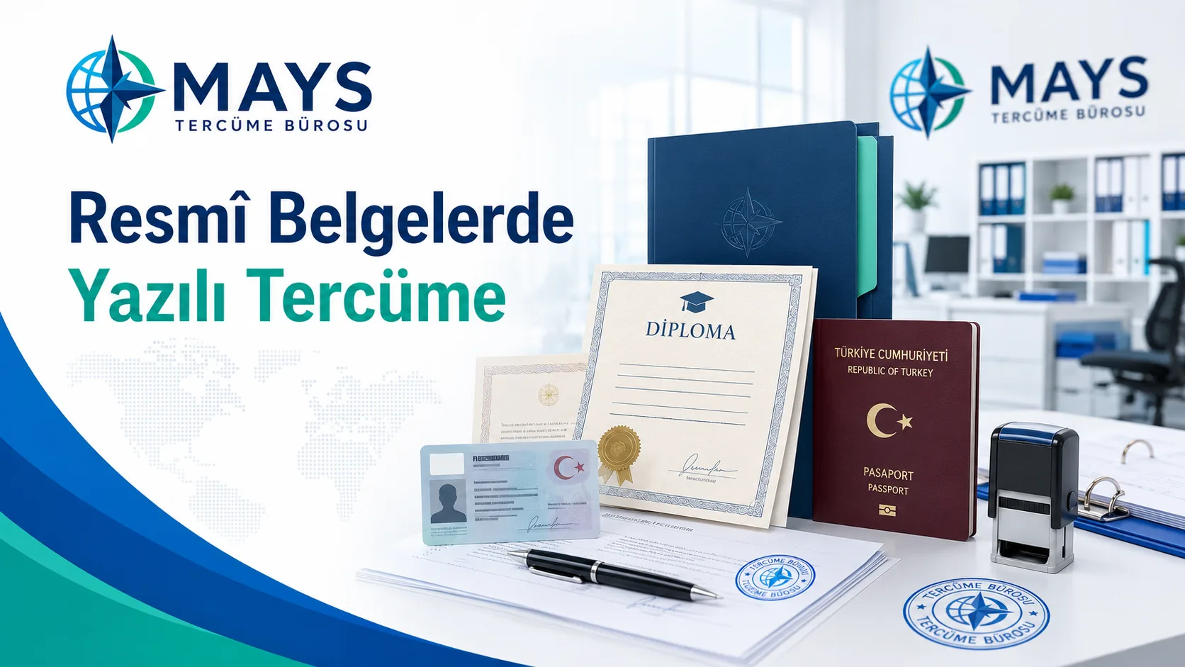 Resmî belgelerde profesyonel yazılı tercüme